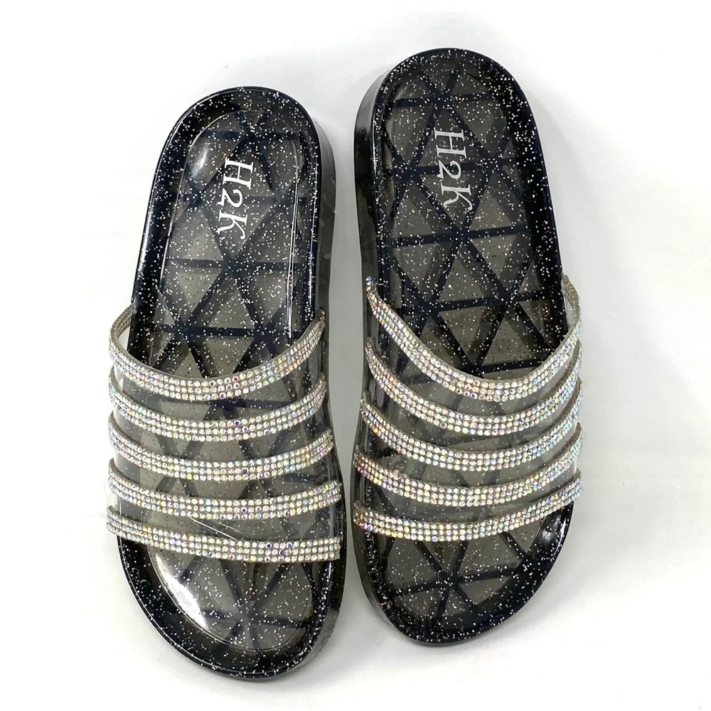 H2K Kid’s Sandal Black Silver s13